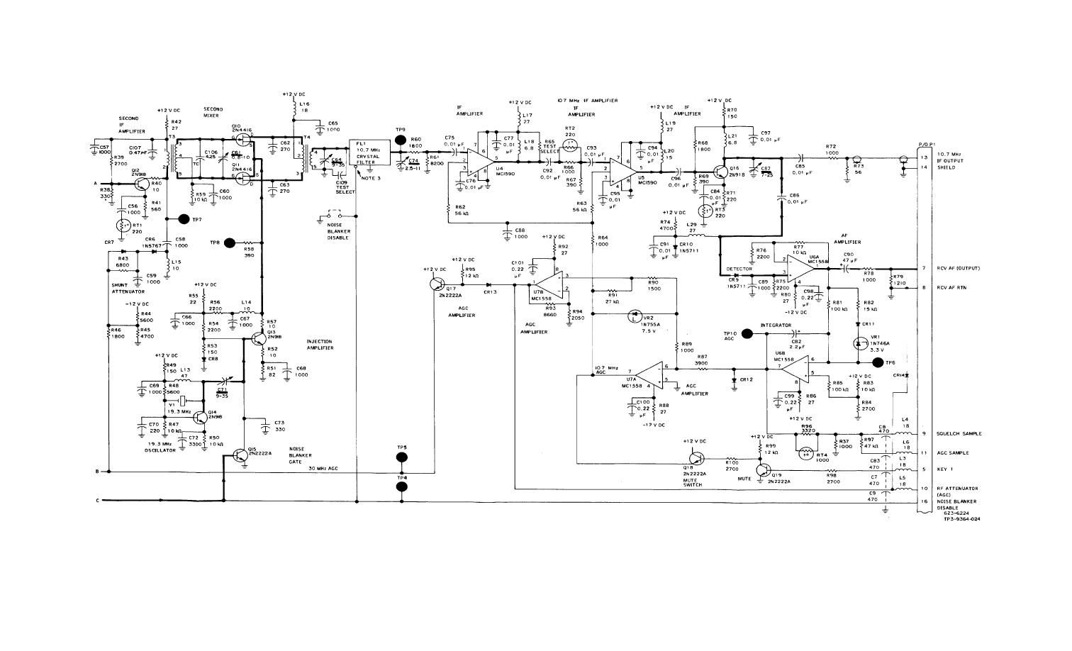 Figure FO-20. Receiver RF Module A3, Schematic Diagram ...